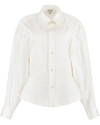 Bottega Veneta - Long Sleeve Cotton Shirt - Lyst