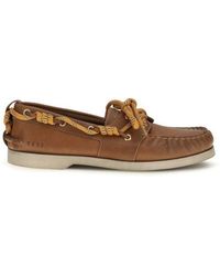 Golden Goose - Brown Calf Leather Bos Taurus Slip - Lyst
