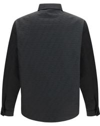 Fendi - Nylon Shirt Jacket With Ff Jacquard Polyester - Lyst