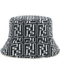 Fendi - Jacquard Wool Bucket Hat - Lyst