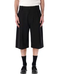 Studio Nicholson - Fowld Cotton-Linen Shorts - Lyst