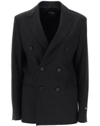 HOMMEGIRLS - Slim Fit Double-Breasted Blazer - Lyst