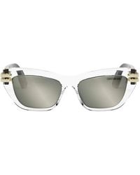 Dior - Sunglasses Square Full Rim, Transparent- Frame And Mirror Lens Cb2U89A4 - Lyst
