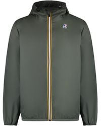 K-Way - Claude Hooded Nylon Jacket Polyamide Raincoats - Lyst