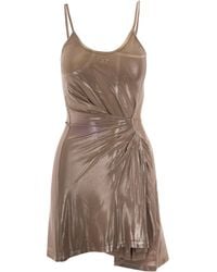 DIESEL - Sandy Invy Sprayed Mylar Mini Dress - Lyst