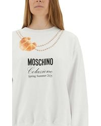 Moschino - Breakfast Sweatshirt Cotton Sweatshirts - Lyst