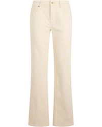 7 For All Mankind - Jeans High-Waisted Straight Cotton Trousers - Lyst