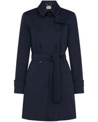 Marella - Waterproof Double-Breasted Trench Coat - Lyst