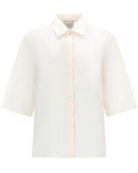 Alysi - Alysi Cropped Silk Shirt - Lyst