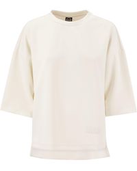 Colmar - Crew-Neck Sweatshirt With Glitter Logo Print - Lyst