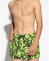 Versace - Barocco Print Logo Swim Shorts - Lyst