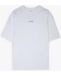 Axel Arigato - Sketch T-Shirt Cotton T-Shirt With Italic Logo Print - Lyst