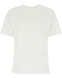 T By Alexander Wang - White Cotton Oversize T-shirt - Lyst