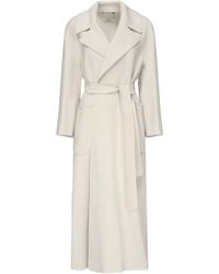 Max Mara - Long Wool Wrap Coat - Lyst