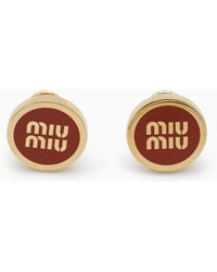 Miu Miu - And Metal Earrings - Lyst