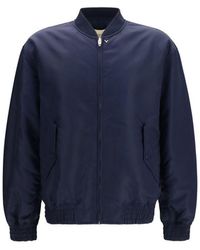Valentino Garavani - Blue Polyamide Bomber - Lyst