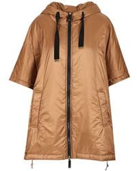 Max Mara - Padded Cape With Hood - Lyst