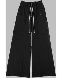 Rick Owens - Wide-Leg Cargo Pants With Elasticated Waistband And Multi-Pockets - Lyst