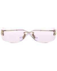 Miu Miu - Miu Miu Eyewear 0Mua51S Rimless Sunglasses - Lyst