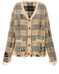 R13 - Overlay Distressed Sweater, Cardigans - Lyst