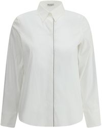 Brunello Cucinelli - Shirt With Embellishments - Lyst