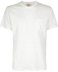Mc2 Saint Barth - Linen Tshirt With Front Pocket - Lyst