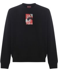 DIESEL - Sweatshirt S-Ginn-N1 Made Of Cotton Jersey - Lyst