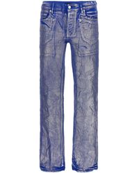 Purple Brand - Foil Flare Jeans - Lyst