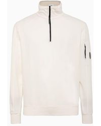 C.P. Company - C.P Company Light Fleece Zipped Sweatshirt - Lyst