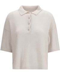 Allude - Polo-Neck Cashmere Sweater (Capra Hircus) Polo Tops - Lyst