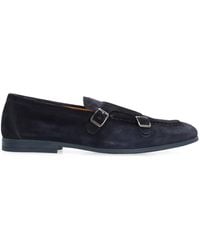 Doucal's - Duke Suede Monk-Strap Shoes - Lyst