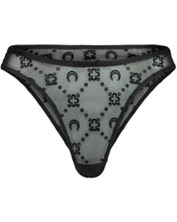 Marine Serre - Recycled Mesh Flock Panties - Lyst
