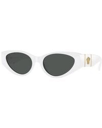 Versace - Cat Eye Full Rim, With A Frame And Dark Lens - Lyst