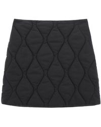 MSGM Quilted Mini Skirt - Black