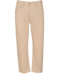 Mother - Button Straight Jeans - Lyst