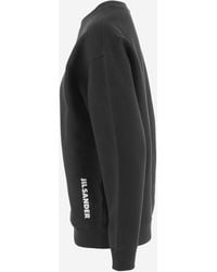 Jil Sander - Crew-Neck Cotton Sweatshirt Knitwear - Lyst