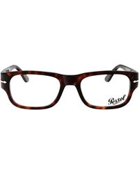 Persol - Havana Acetate Optical Glasses - Lyst