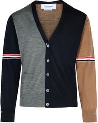 Thom Browne - Fun' Virgin Wool Cardigan - Lyst