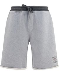Brunello Cucinelli - Shorts Cotton Drawstring - Lyst
