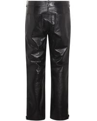 Alexander McQueen - Leather Biker Pants - Lyst