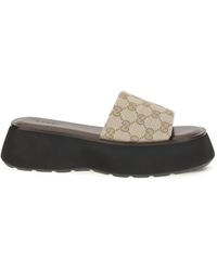 Gucci - Oversized Sole Slider Sandals - Lyst