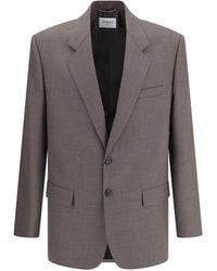 Saint Laurent - Wool Blazer Jacket - Lyst