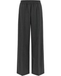 Brunello Cucinelli - Cool Wool Flared Trousers - Lyst