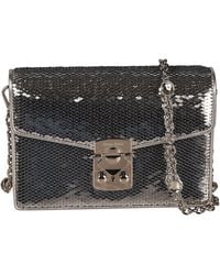 Miu Miu - Metallic Flap Chain Shoulder Bag - Lyst