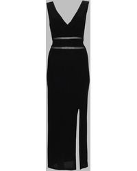 JOSHE - Long Dress Cotton Mix Acrylic - Lyst