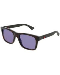 Gucci - Sunglasses Square Full Rim, Havana Frame And Lens Gg0008S003 Default Title - Lyst