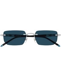 Montblanc - Rectangular Frame Sunglasses - Lyst