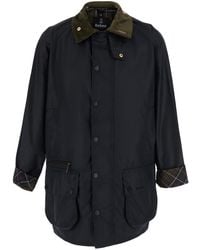 Barbour - Beaufort Regular-Fit Waxed Cotton Jacket With Shirt Collar And Pockets - Lyst