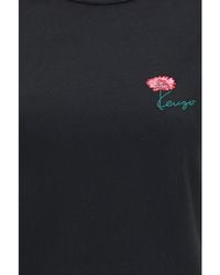 KENZO - Tulip Embroidered Cotton T-Shirt - Lyst