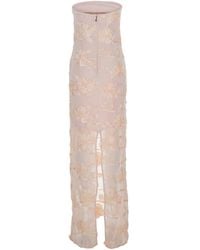 ROTATE BIRGER CHRISTENSEN - Off-Shoulder Sleeveless Long Dress - Lyst
